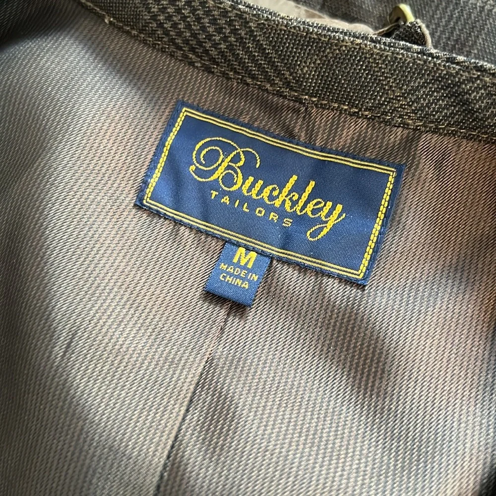 Plaid Wool Button Vest - Picture 8 of 9